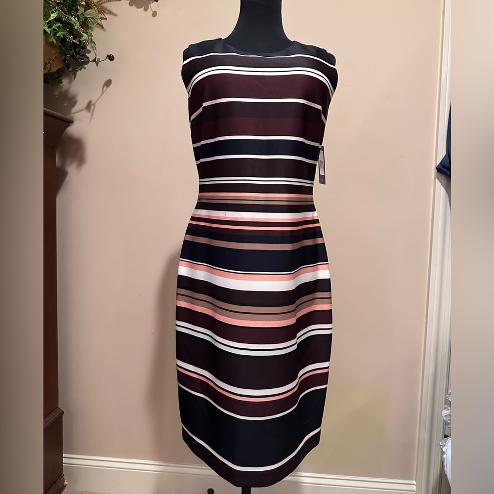 Tommy Hilfiger Striped Scoop-Neck Dress